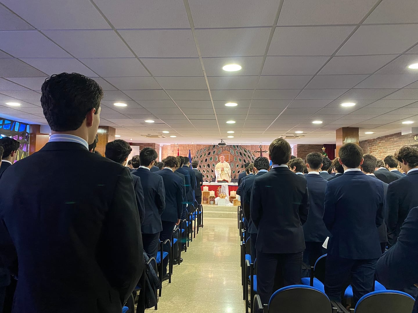 Estudiantes del CM Alcalá en la Eucaristía de Navidad 2022