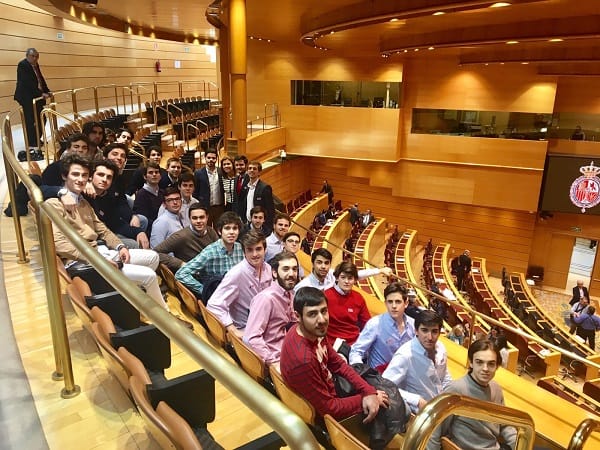 VII Semana Cultural del CMU Alcalá, nuestros Colegiales han disfrutado de una Visita al Senado de España